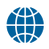Blue globe icon image, representing cognitive services
