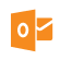 Orange icon image representing email import