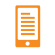 Orange mobile phone/application icon image