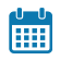 Blue calendar icon image