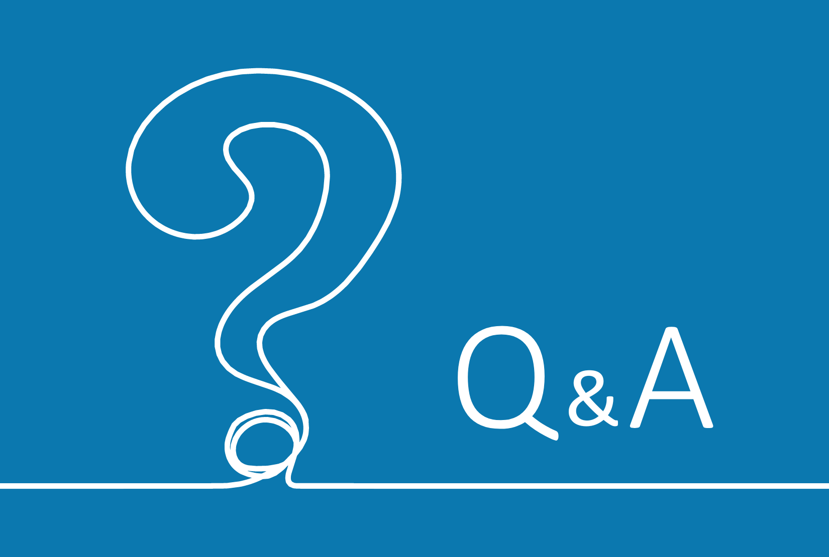 Question mark line are with "Q&A" text
