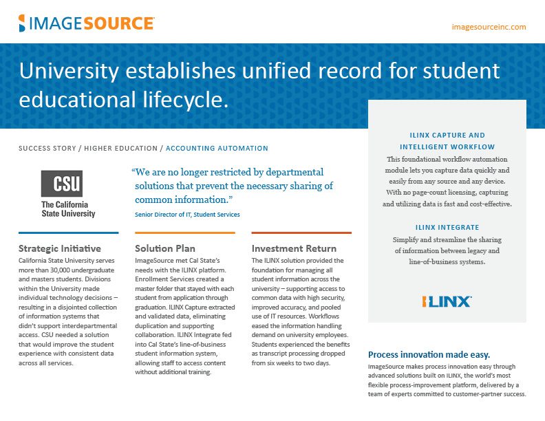 CSU establishes unified student records ImageSource Inc.