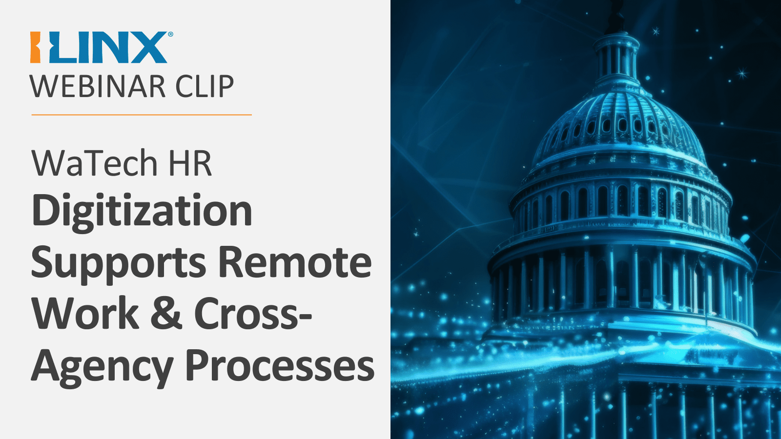 CLIP - WaTech HR: Digitization Supports Remote Work & Cross-Agency Processes